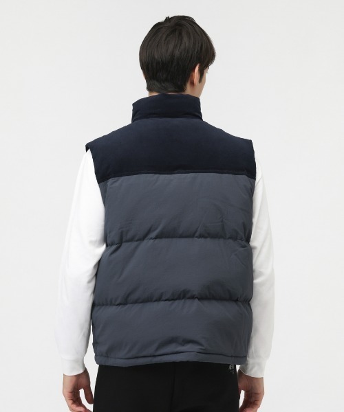 NEW ERA（ニューエラ）の「ニューエラ  DOWN VEST COMBI NVY（ベスト・メンズ・ネイビー・M/L/LL）」の3枚目の写真