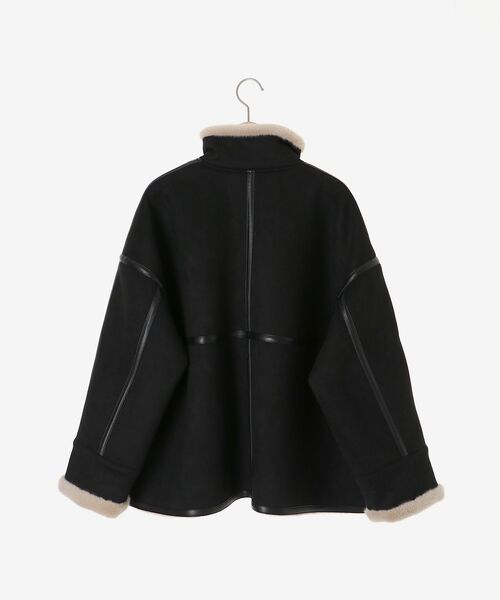 le.coeur blanc（ルクールブラン）の「裏起毛フライトジャケット（ブルゾン・レディース・ブラック・38）」の19枚目の写真