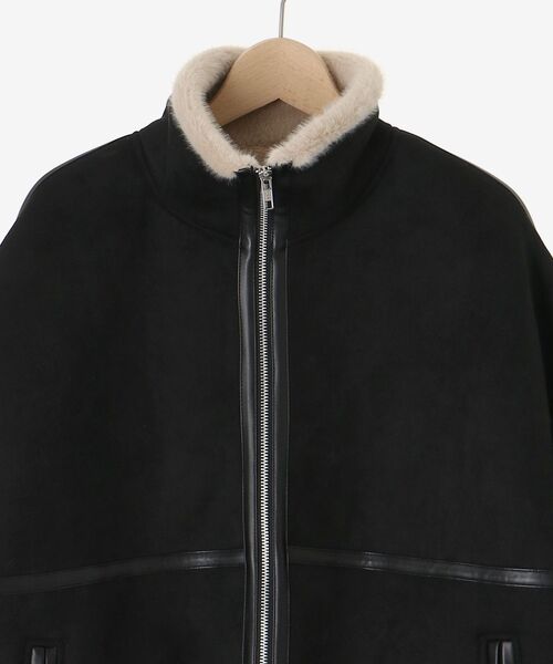 le.coeur blanc（ルクールブラン）の「裏起毛フライトジャケット（ブルゾン・レディース・ブラック・38）」の20枚目の写真