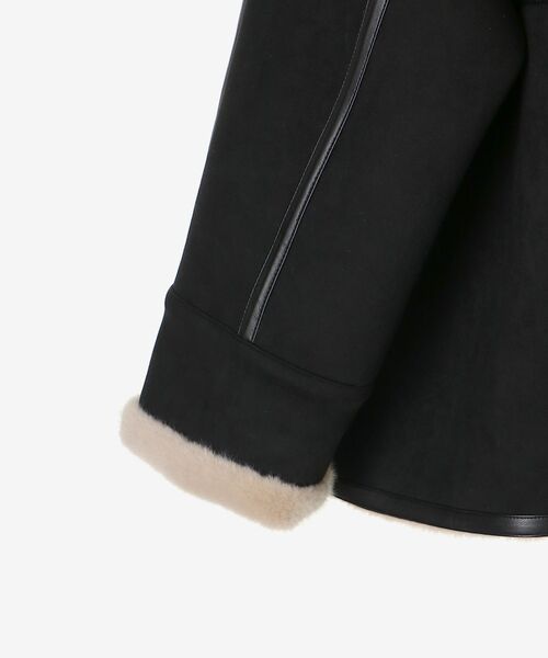 le.coeur blanc（ルクールブラン）の「裏起毛フライトジャケット（ブルゾン・レディース・ブラック・38）」の21枚目の写真