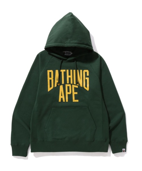 A BATHING APE（アベイシングエイプ）の「NYC LOGO PULLOVER HOODIE（パーカー・メンズ・グリーン/グレー/ブラック・X-LARGE/LARGE/MEDIUM/XX-LARGE）」の3枚目の写真