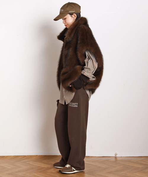 シャギーベスト（その他アウター）｜AP STUDIO（エーピーストゥディオ