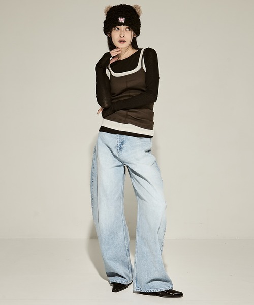 BASICKS(ベイシックス)の「【BASICKS/ベーシックス】Bear Beanie/ベアビーニー(ニットキャップ/ビーニー・レディース・ブラック/ダークブラウン/ブラウン/マルチ・S/M)」の19枚目の写真