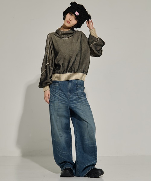 BASICKS(ベイシックス)の「【BASICKS/ベーシックス】Bear Beanie/ベアビーニー(ニットキャップ/ビーニー・レディース・ブラック/ダークブラウン/ブラウン/マルチ・S/M)」の20枚目の写真