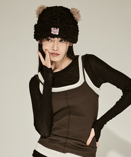 BASICKSベアー ニットキャップ BEAR BEANIE / ブラック BASICKS/ベーシックス】Bear Beanie/ベアビーニー（ニットキャップ