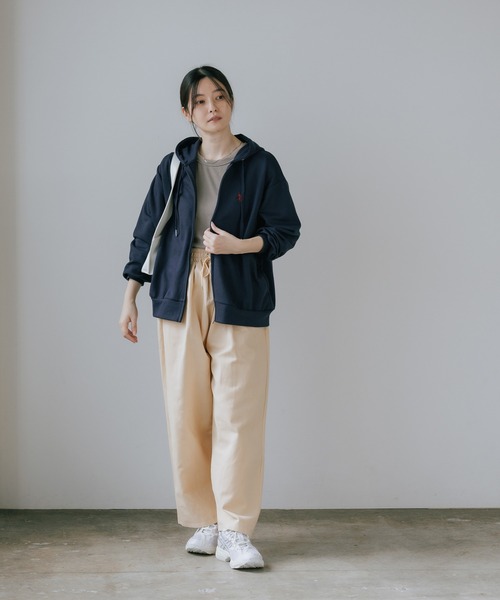 U.S. POLO ASSN.(ユーエスポロアッスン)の「U.S. POLO ASSN./ユーエスポロアッスン ブランドロゴ カットソー ジップアップパーカー(パーカー・レディース・ネイビー/ブラック/グレー・M/L)」の18枚目の写真