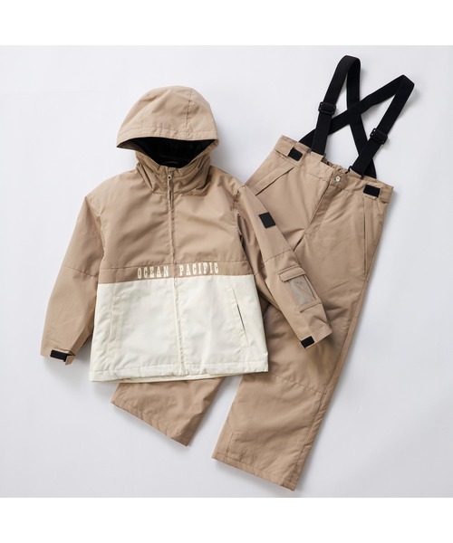 Ocean Pacific（オーシャンパシフィック）の「Ocean Pacific オーシャンパシフィック 耐水 保温 耐水圧10000mm スノーウェア スノーボード スキーウェア 上下セット（スポーツグッズ・キッズ・ブラック/ワインレッド/ベージュ・130cm/140cm/150cm/160cm）」の2枚目の写真