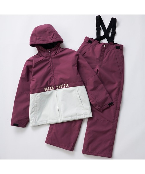 Ocean Pacific（オーシャンパシフィック）の「Ocean Pacific オーシャンパシフィック 耐水 保温 耐水圧10000mm スノーウェア スノーボード スキーウェア 上下セット（スポーツグッズ・キッズ・ブラック/ワインレッド/ベージュ・130cm/140cm/150cm/160cm）」の3枚目の写真