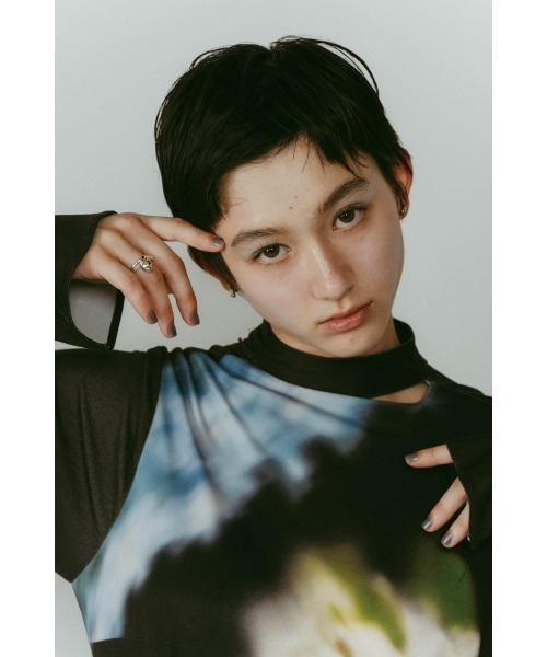 Knuth Marf(クヌースマーフ)の「blurry flower one piece(ワンピース・レディース・ブラウン/ブラック・X-SMALL/SMALL/MEDIUM)」の6枚目の写真
