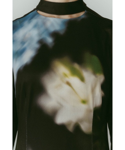 Knuth Marf(クヌースマーフ)の「blurry flower one piece(ワンピース・レディース・ブラウン/ブラック・X-SMALL/SMALL/MEDIUM)」の7枚目の写真