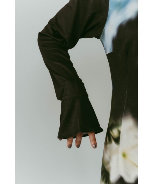 Knuth Marf(クヌースマーフ)の「blurry flower one piece(ワンピース・レディース・ブラウン/ブラック・X-SMALL/SMALL/MEDIUM)」の9枚目の写真