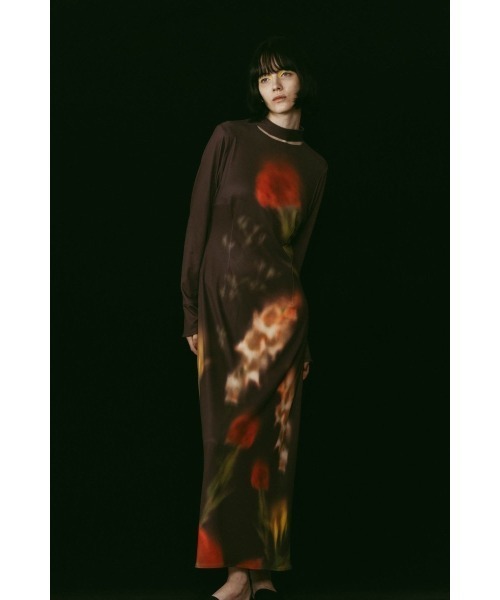 Knuth Marf(クヌースマーフ)の「blurry flower one piece(ワンピース・レディース・ブラウン/ブラック・X-SMALL/SMALL/MEDIUM)」の10枚目の写真