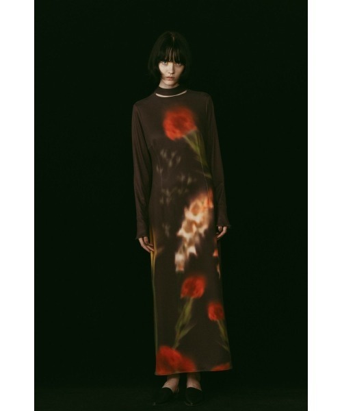 Knuth Marf(クヌースマーフ)の「blurry flower one piece(ワンピース・レディース・ブラウン/ブラック・X-SMALL/SMALL/MEDIUM)」の13枚目の写真