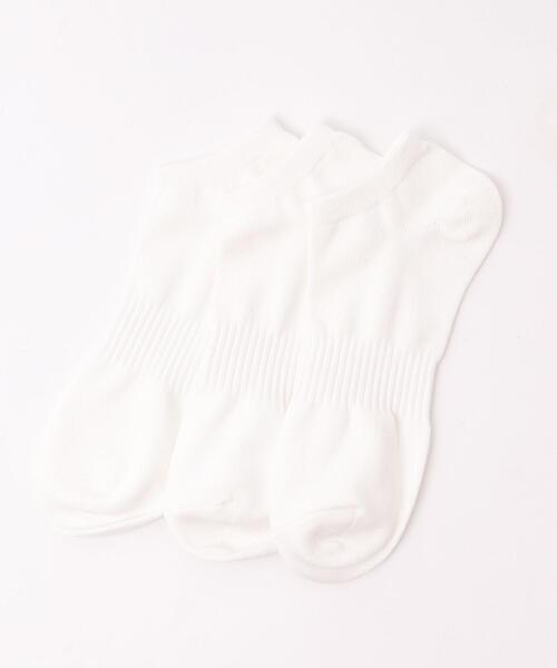 WEGO（ウィゴー）の「WEGO/【3点セット】ムジショートソックス（ソックス/靴下・メンズ・ブラック/その他/ホワイト・25-27CM）」の4枚目の写真