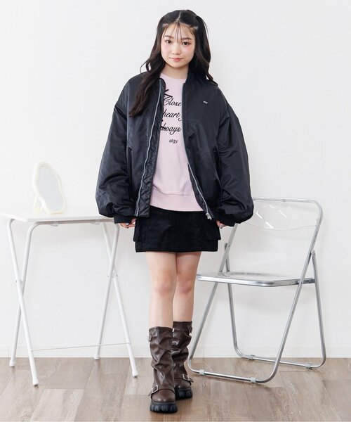 algy（アルジー）の「【セットアップ対応】スエードスカパン（スカート・キッズ・ブラック/ピンク・XX-SMALL/X-SMALL/MEDIUM/SMALL）」の6枚目の写真