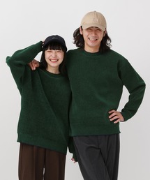 GLOBAL WORK | やわらかリッチモールニット/ステッチ/581139(ニット/セーター)