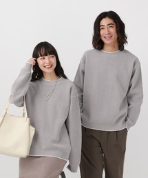 GLOBAL WORK | やわらかリッチモールニット/ステッチ/581139(ニット/セーター)