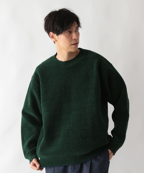 セール】やわらかリッチモールニット/ステッチ/581139（ニット