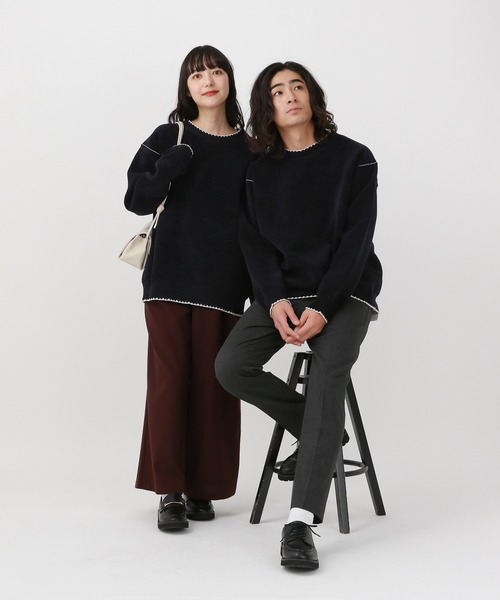 3点セット・タグ付き】グローバルワーク やわらかリッチモールニット