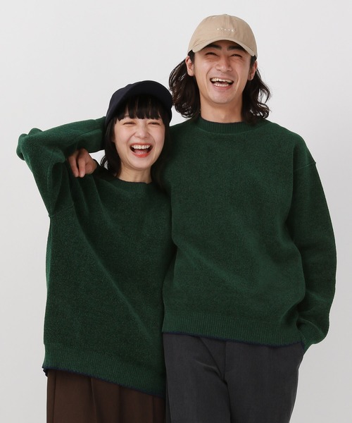 セール】やわらかリッチモールニット/ステッチ/581139（ニット