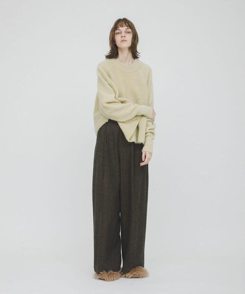 LAATO（ラート）の「straight wide tuck pants（その他パンツ・レディース・ブラウン/キャメル・MEDIUM/SMALL）」の22枚目の写真