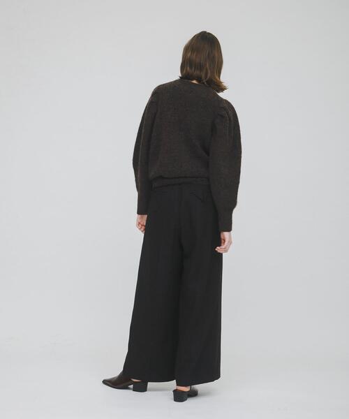 LAATO（ラート）の「straight wide tuck pants（その他パンツ・レディース・ブラウン/キャメル・MEDIUM/SMALL）」の6枚目の写真