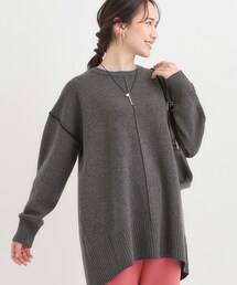 SHOO・LA・RUE | 【洗濯機可/毛玉レス】上品に体型カバー チュニックニットワンピース(チュニック)