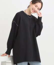 SHOO・LA・RUE | 【洗濯機可/毛玉レス】上品に体型カバー チュニックニットワンピース(チュニック)