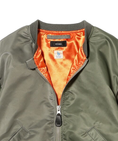 こども ビームス（コドモビームス）の「BEAMS × こども ビームス / クレイジー MA-1 ジャケット 2026（110～160cm）（MA-1・キッズ・ブラック/オリーブ・M(130-140)/S(110-120)）」の19枚目の写真