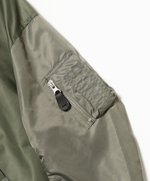 こども ビームス（コドモビームス）の「BEAMS × こども ビームス / クレイジー MA-1 ジャケット 2026（110～160cm）（MA-1・キッズ・ブラック/オリーブ・M(130-140)/S(110-120)）」の20枚目の写真