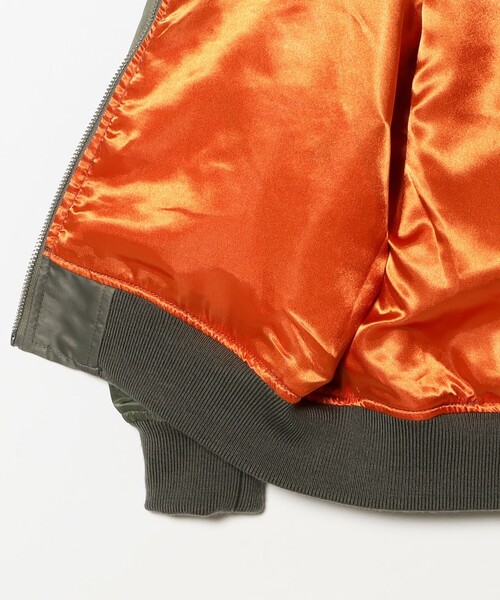 こども ビームス（コドモビームス）の「BEAMS × こども ビームス / クレイジー MA-1 ジャケット 2026（110～160cm）（MA-1・キッズ・ブラック/オリーブ・M(130-140)/S(110-120)）」の22枚目の写真