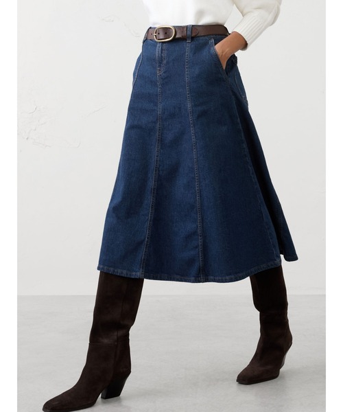 セール】BANANA REPUBLIC FACTORY STORE デニム フレア ミディスカート
