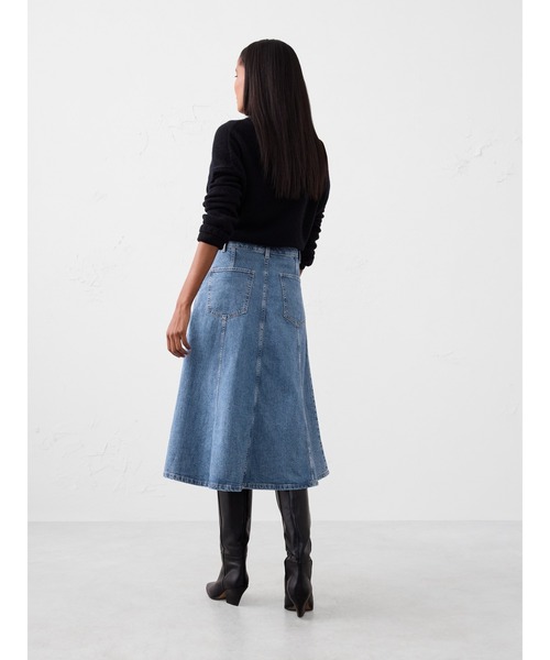 セール】BANANA REPUBLIC FACTORY STORE デニム フレア ミディスカート