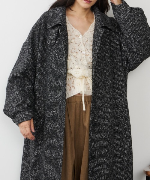 Libra Cue(リブラ キュー)の「フリルレースニットカーディガン(カーディガン/ボレロ・レディース・アイボリー/グレー/ブラック・FREE)」の9枚目の写真