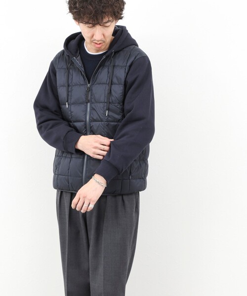 TAION(タイオン)の「【TAION/タイオン】W-ZIP DOWN HOODIE with SWEATS SLEEVE 25AW(ブルゾン・メンズ・ダークネイビー/ブラック・M/L/XL)」の6枚目の写真