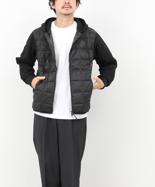 TAION(タイオン)の「【TAION/タイオン】W-ZIP DOWN HOODIE with SWEATS SLEEVE 25AW(ブルゾン・メンズ・ダークネイビー/ブラック・M/L/XL)」の15枚目の写真