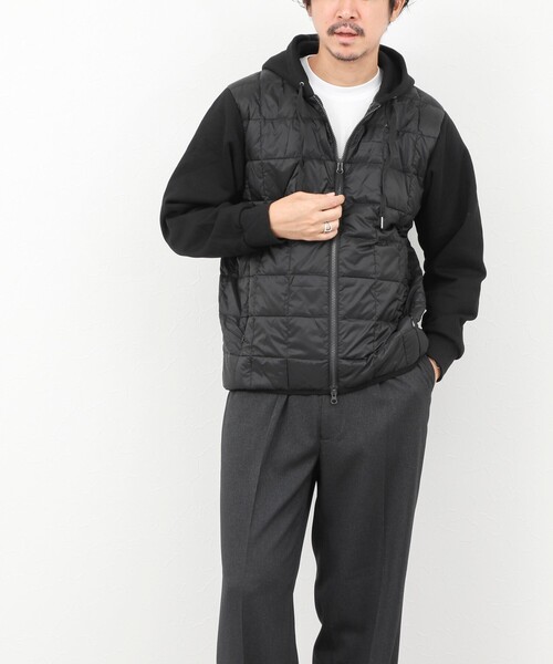 TAION(タイオン)の「【TAION/タイオン】W-ZIP DOWN HOODIE with SWEATS SLEEVE 25AW(ブルゾン・メンズ・ダークネイビー/ブラック・M/L/XL)」の22枚目の写真