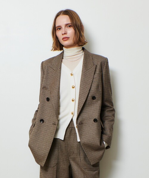 CHIC TWEEDダブルジャケット（テーラードジャケット）｜allureville