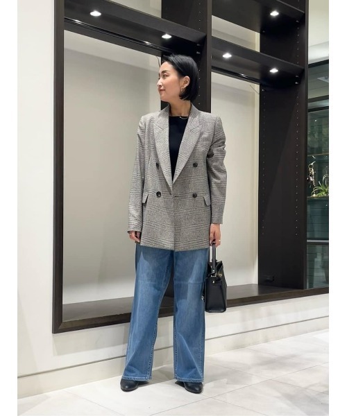 美品✨allureville テーラードジャケット　グレー　2 リオペルダブルブレストジャケット （テーラードジャケット