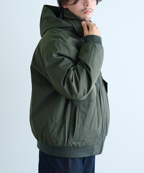 TOMMY HILFIGER（トミーヒルフィガー）の「【TOMMY HILFIGER】TOMMY FLEX PERFORMANCE BOMBER 152AP755（その他アウター・メンズ・オリーブ/ネイビー・M/L/XL/S）」の4枚目の写真