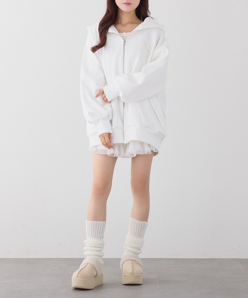 セール】オーバーサイズラメパーカー（パーカー）｜one after another