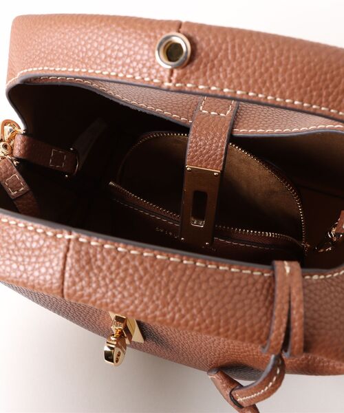 Chance チャンス メタリックアクセントバケットバッグ（ショルダー