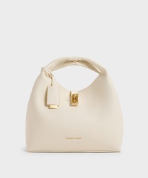 CHARLES & KEITH | Chance チャンス メタリックアクセントバケットバッグ(ショルダーバッグ)