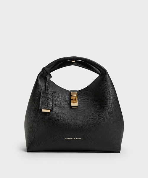 Chance チャンス メタリックアクセントバケットバッグ（ショルダー