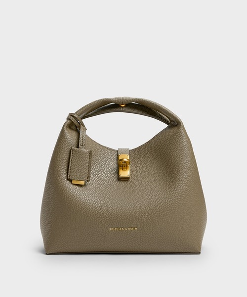 Chance チャンス メタリックアクセントバケットバッグ（ショルダー