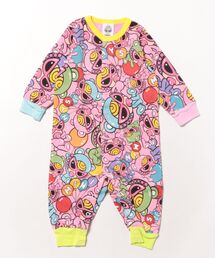 み*）様 ヒステリックミニ バルーンテディ カバーオール free 70-80c HYSTERIC MINI（ヒステリックミニ）の「TEDDY MINI SWEET BALLOON総柄