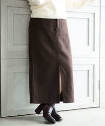 Ruwan yu（ルワンユー）の「スリットロングタイトスカート【大きいサイズ対応】（スカート）」