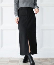 Ruwan yu（ルワンユー）の「スリットロングタイトスカート【大きいサイズ対応】（スカート）」