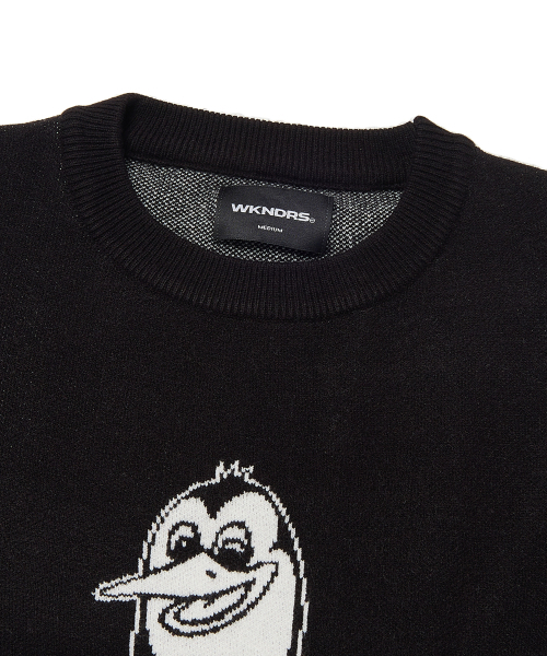 WKNDRS(ウィーキャンドース)の「PENGUIN KNIT SWEATER (BLACK)(ニット/セーター・レディース・その他・MEDIUM/LARGE/X-LARGE)」の3枚目の写真