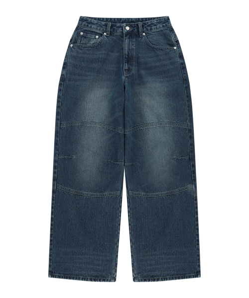 AAKAM（アーカム）の「Knee Incision Washed Denim Pants (Blue)（デニムパンツ・レディース・その他・1/2）」の11枚目の写真